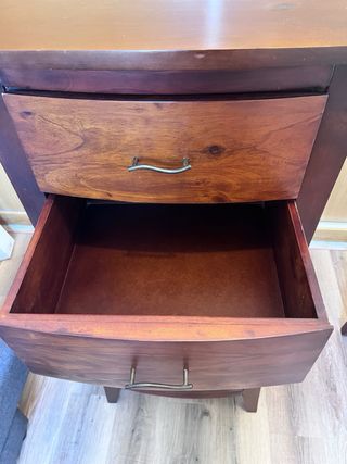 Conjunto 2 mesitas y sinfonier madera