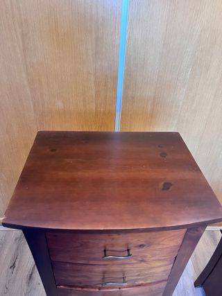 Conjunto 2 mesitas y sinfonier madera