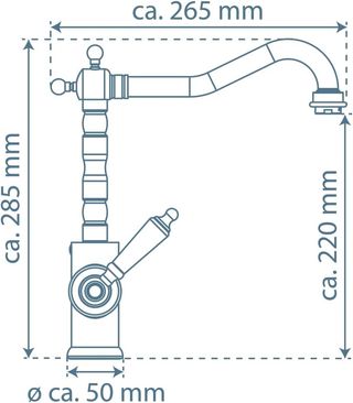 Grifo F.J. Schütte Old Style Cromado