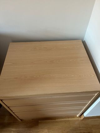 Cajonera/zapatero de madera clara