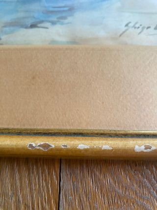 Coppia Acquerelli Firmati Anni '50