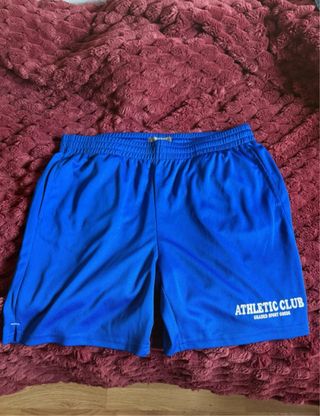 Pantalón corto deportivo azul