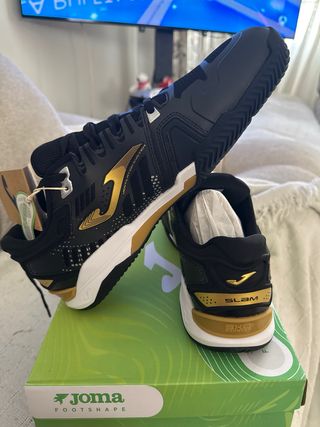 Zapatillas Padel Joma Slam Foot Shape Negro/Oro