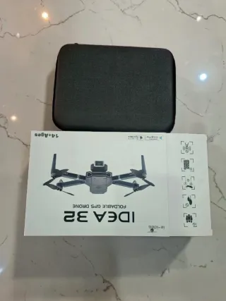 Drone GPS 5G NUEVO cámara HD + 2 baterías, maletín