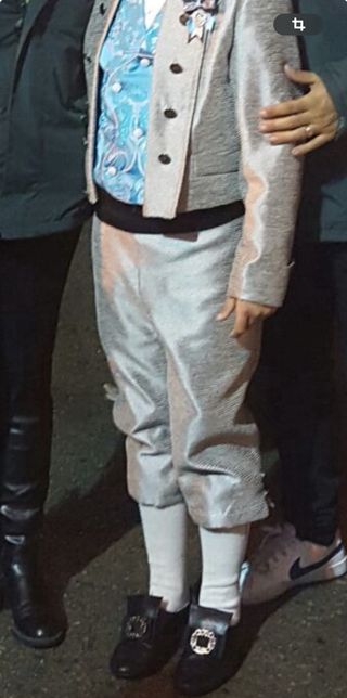 Traje Fallero Niño Gris Plata 8-10 Años