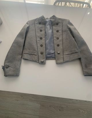 Traje Fallero Niño Gris Plata 8-10 Años