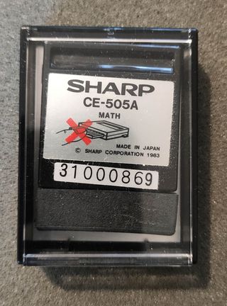 Sharp PC-1500 con moduli CE-155 e CE-505A