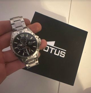 Reloj Lotus Cronógrafo Acero - Como Nuevo