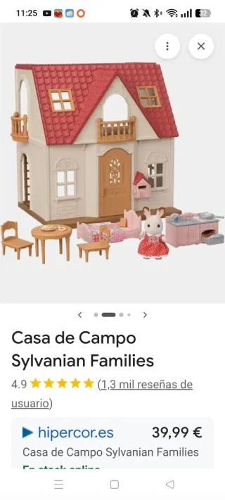Casa Sylvanian Families con figuras