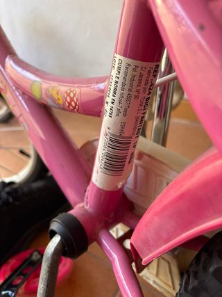 Bicicleta 14” con ruedines