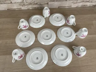 Servizio Caffè Limoges Porcellana Francese Vintage