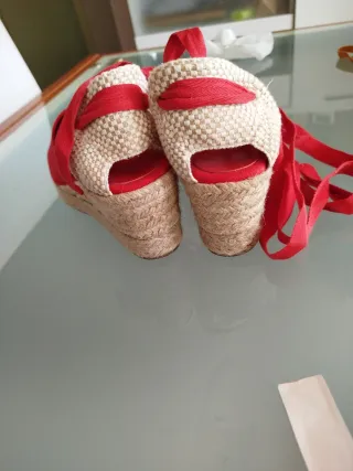 Alpargatas rojas mujer