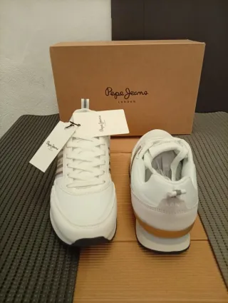 Zapatillas Pepe Jeans Talla 40 Blancas Nuevas