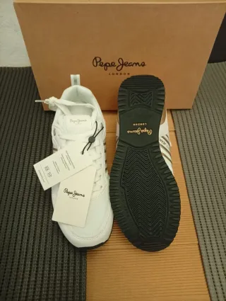 Zapatillas Pepe Jeans Talla 40 Blancas Nuevas