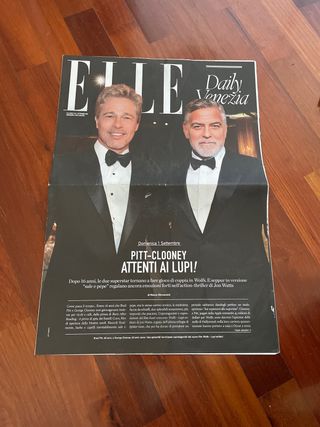 Elle Daily Venezia Pitt Clooney