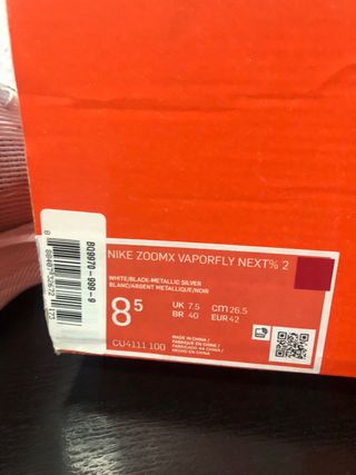 Zapatillas Nike Vaporfly Next 2 Talla 42