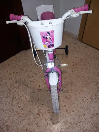 Bicicleta Minnie Mouse Rosa