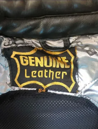 Chaqueta de piel para moto