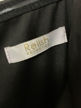 Vestito corto nero con zip