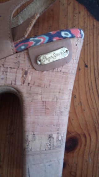 Sandalias Pepe Jeans Beige y Azul Talla 38