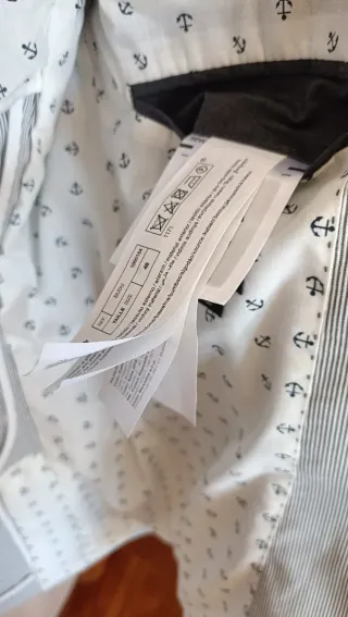 Giacca Cielo uomo righe blu/bianco taglia M