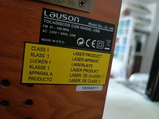 Tocadiscos Lauson Marrón
