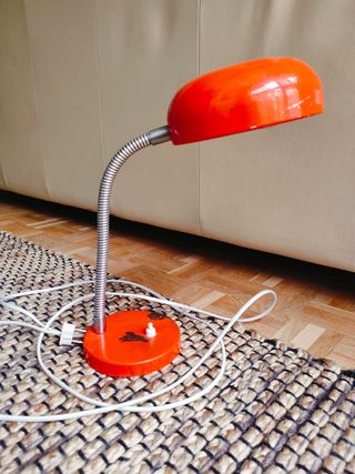 Lámpara Vintage Retro Naranja Años 70/80