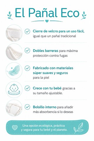 Nuevos-10 pañales de tela