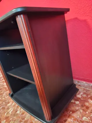 Mueble TV cristal y madera