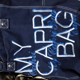 Borsa in jeans blu Capri Bag