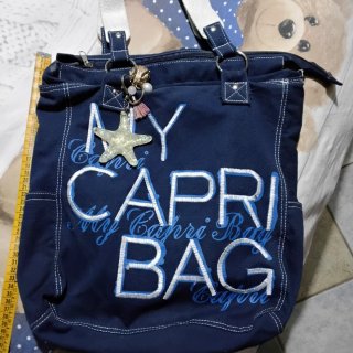 Borsa in jeans blu Capri Bag