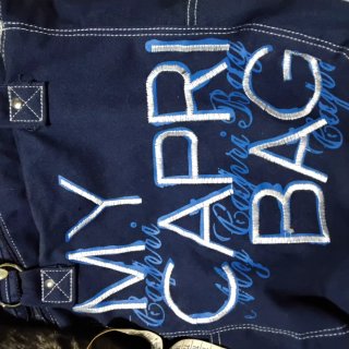 Borsa in jeans blu Capri Bag