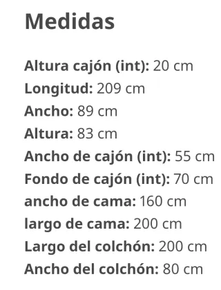 Diván blanco con 2 colchones