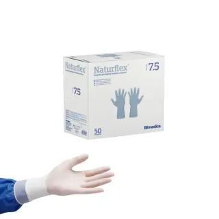 Guantes Quirúrgicos Latex Naturflex Talla 7.5