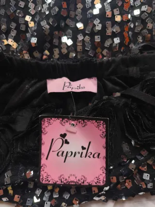 Vestido lentejuelas Paprika Talla S