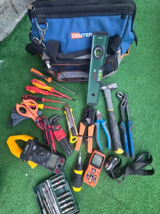 Bolso herramientas Dexter azul