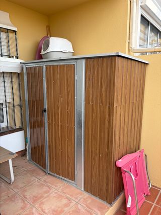 Cobertizo de acero inoxidable