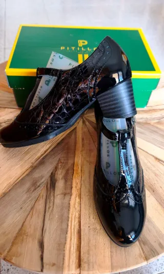 Zapatos Pitillos Negros Talla 38