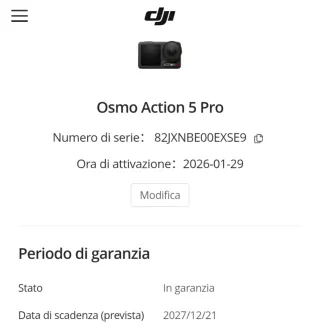 DJI Osmo Action 5 Pro + Accessori