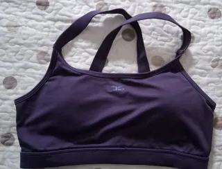 Tops deportivo Fila & Doone rosa y violeta oscuro