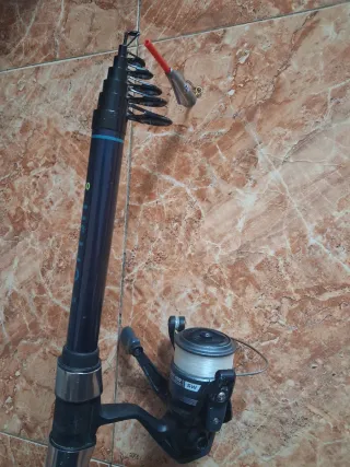 Dos cañas de pesca y 2 Carrete de pesca CAPERLAN