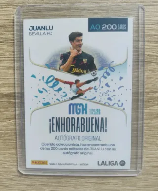 Autografo original Juanlu Megacracks 2025/2026