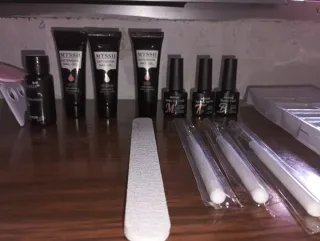 Kit Uñas Poligel MTSSII Rosa y Blanco