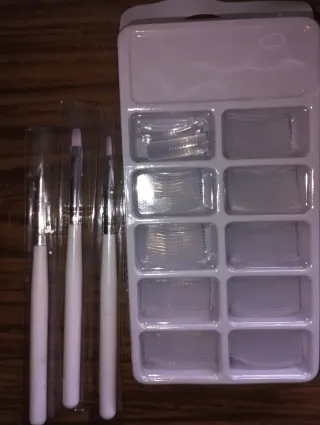 Kit Uñas Poligel MTSSII Rosa y Blanco