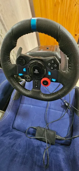 Playseat Azul y Volante Logitech G29