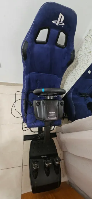 Playseat Azul y Volante Logitech G29