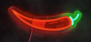 Lampada Neon LED "PEPERONCINO"