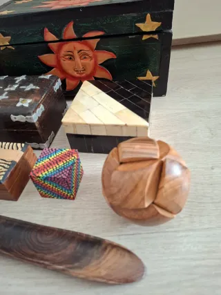 Cajas y adornos lote 20 euros