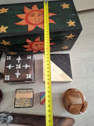 Cajas y adornos lote 20 euros