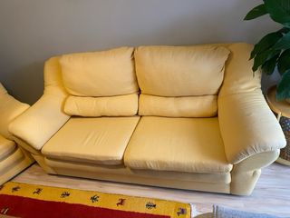 Sofá 3+2 plazas amarillo